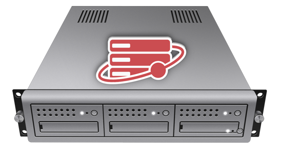 Hosting servers with I Heart Sites icon logo on top. Hosting servers with I Heart Sites icon logo on top.