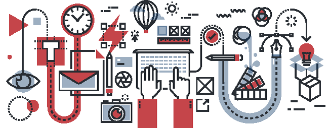 Infographic of graphic design process. Infographic of graphic design process.